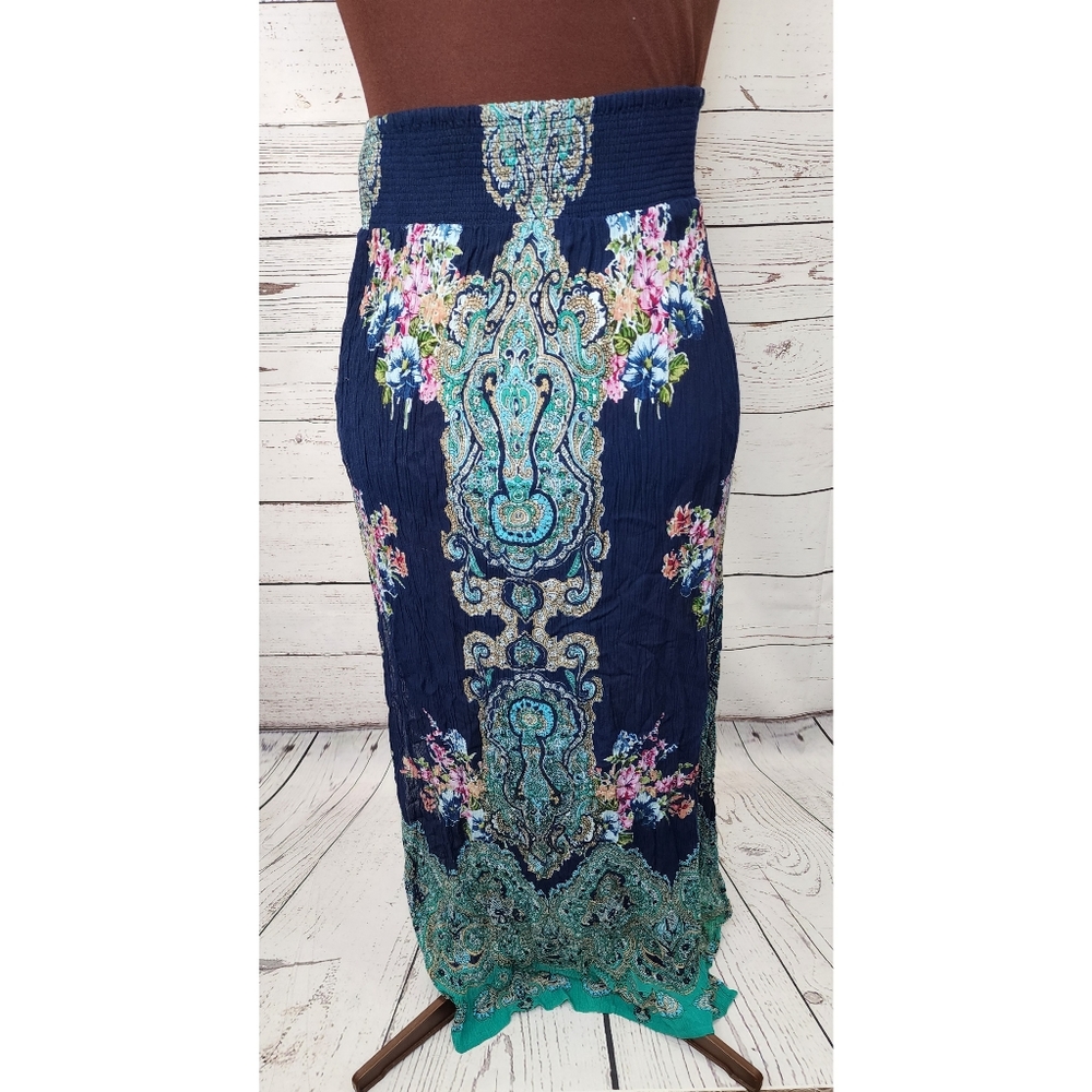 Altar'd State‎ Blue Crinkle Skirt Size XS